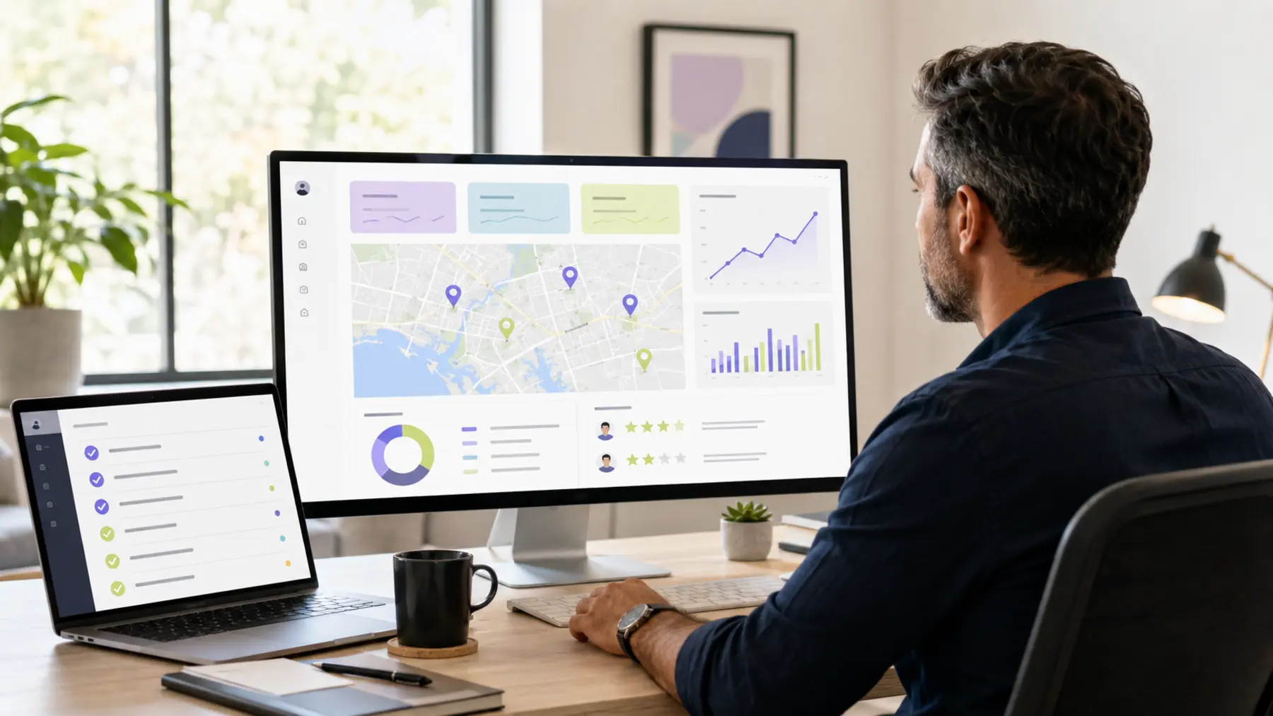 Local SEO strategist reviewing search performance